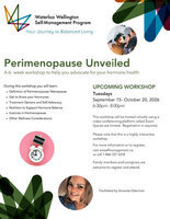 Perimenopause Unveiled: 6 Week Program-- ONLINE WORKSHOP-- September 15, 2026